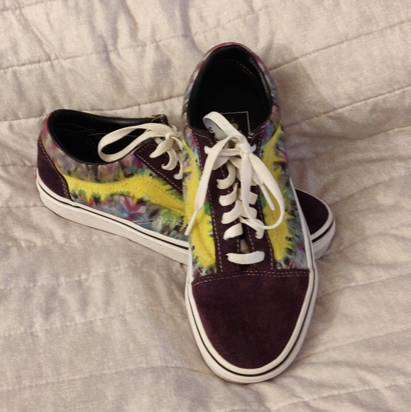 vans old skool misterio tie dye skate shoes